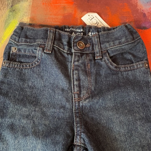 Children’s Place | Dark Blue Infant Jeans - Picture 2 of 6